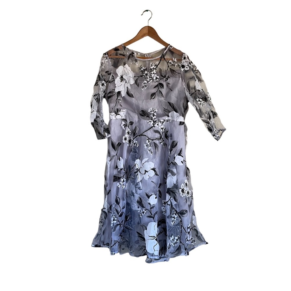 3/$20 NWT Order Plus Organza Floral Dress